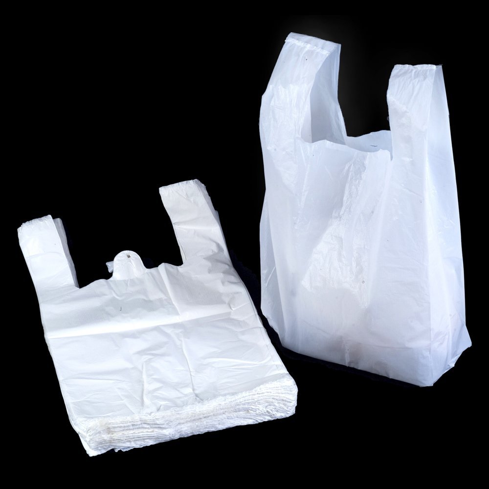 Hi Tensile White Vest Carrier Bags - 11x17x21 - 1000 Pack (shop/carriers/bag)